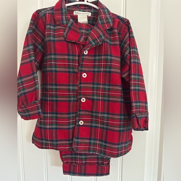 Pottery Barn Kids Other - Pottery Barn Two Piece Plaid Pajama Set